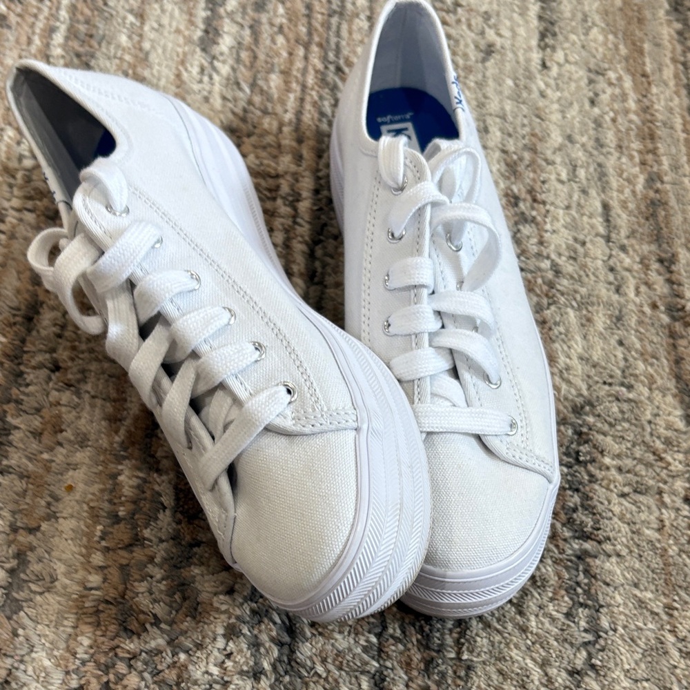 Keds white canvas sneaker